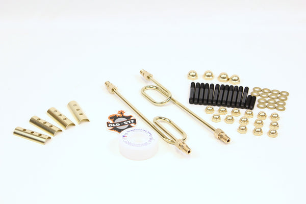 Old-Stf Ironhead Sportster engine hardware - Brass dress up Kit