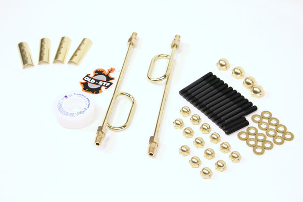 Old-Stf Ironhead Sportster engine hardware - Brass dress up Kit